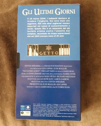 videocassetta "gli ultimi giorni"