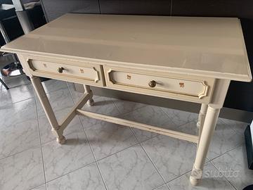 Scrivania legno con 2 cassetti