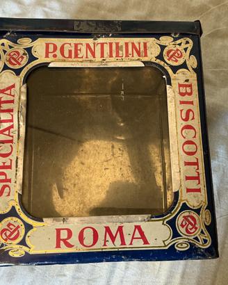 Rara scatola in latta Gentilini anni 30