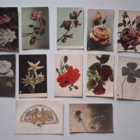 Lotto 12 Cartoline Vintage Floreali - Primi '900