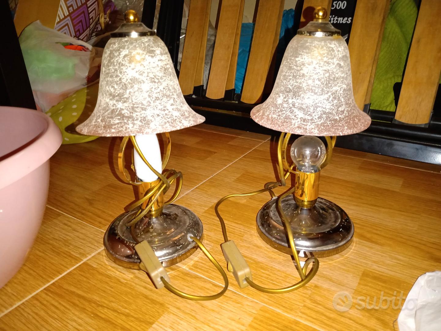 Lampada da comodino abat jour vintage - Arredamento e Casalinghi In vendita  a Brindisi