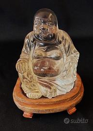 Antico Buddha cristallo di Rocca