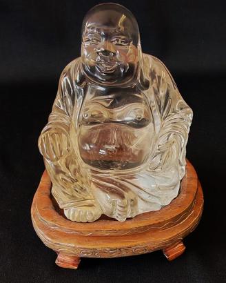 Antico Buddha cristallo di Rocca