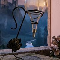 Oliera / Diffusore in vetro soffiato,ferro battuto