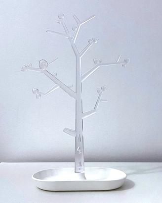 Albero portagioielli KOZIOL bianco trasparente