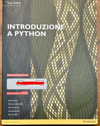 Introduzione a Python (Tony Gaddis) ed. Pearson