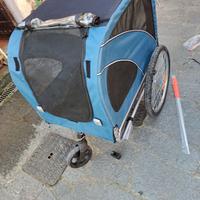 Carrozzina e carrello bi per cani taglia max 40 kg