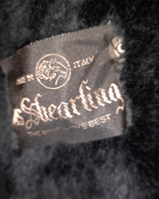 Giaccone in pelle foderato in pelo di marca