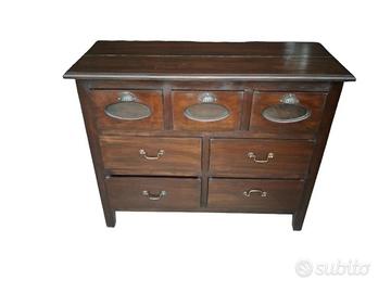 Mobiletto In Legno Con Vetrini