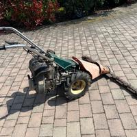 Motofalce Goldoni con barra falciante e ruspa neve