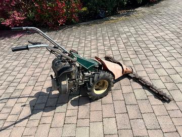 Motofalce Goldoni con barra falciante e ruspa neve