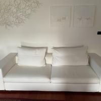 Divano Flexform Groundpiece in tessuto bianco