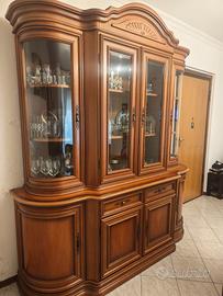Credenza Vetrina Classica in Legno