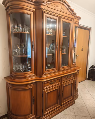 Credenza Vetrina Classica in Legno