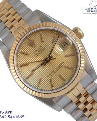 ROLEX Datejust 68273 Medium 31MM Tapestry Champagn