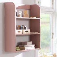 Mensola rosa e cassettone baule design Flexa