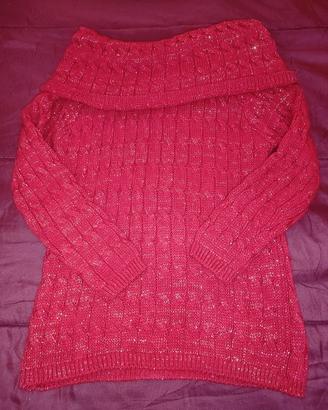 Maglione lana rosso