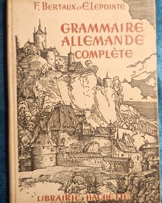 Grammatica tedesca completa vintage Hachette