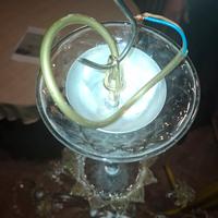 lamparuo vetro sei lampadade nanxanti di tre rose 