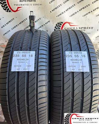 2 PNEUMATICI 235/55 R18 MICHELIN ESTIVE SEMINUOVE
