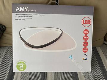 Plafoniera LED Amy nera CCT con telecomando Nuova!