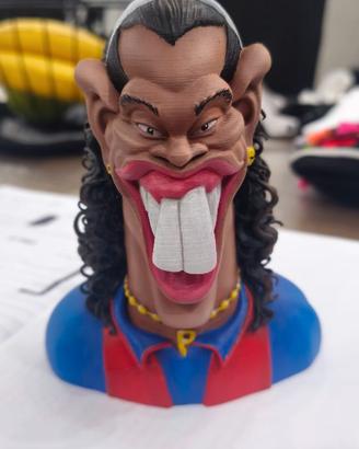 Busto Ronaldinho stampa 3d