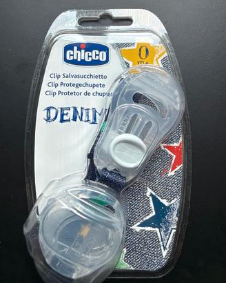 STOCK 70x Clip Salvasucchietto Chicco Denim