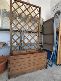 Fioriera in legno