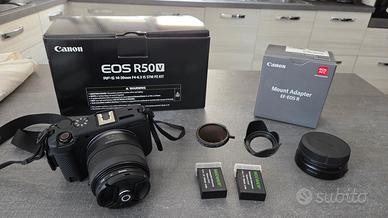 Canon r50V + sigma 17-70mm+accessori