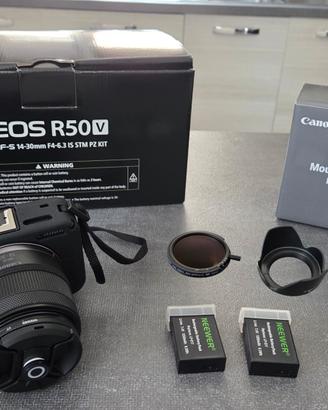 Canon r50V + sigma 17-70mm+accessori