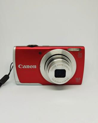 Canon PowerShot A2500 Rossa 16MP