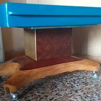 Tavolino caffè vintage | Vetro & legno