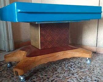 Tavolino caffè vintage | Vetro & legno