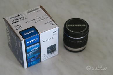 Obiettivo Olympus Zuiko Digital 9-18mm come nuovo
