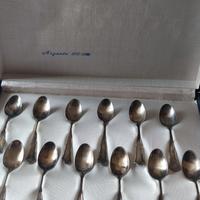 12 cucchiaini argento da tè/caffè