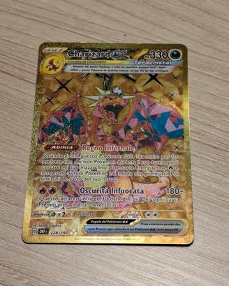 pokemon charizard ex gold