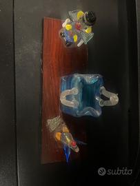 Qyuadretto in vetro artistico stile murano