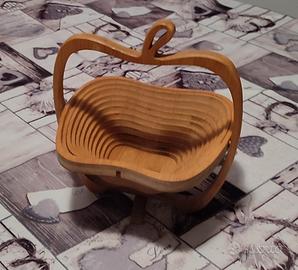 porta frutta pieghevole in legno 