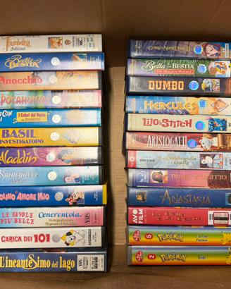 Lotto Videocassette VHS Cartoni Animati e Film