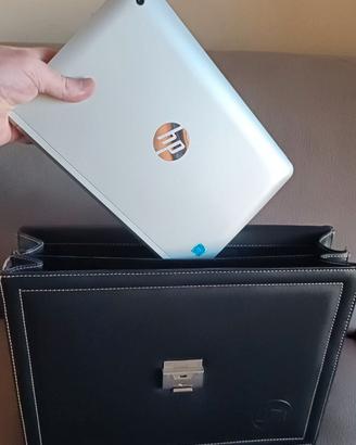 Notebook/Tablet Windows11 da viaggio + borsa pelle