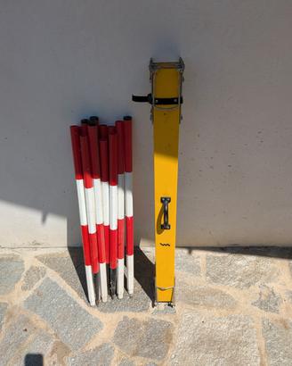 stadia metrica per geometra con 6 paline omaggio 