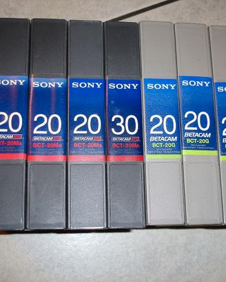 GRUPPO VIDEOCASSETTE SONY BETACAM SP