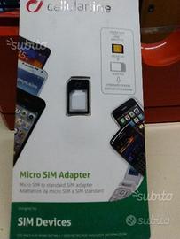 Adattatore micro sim cellularline