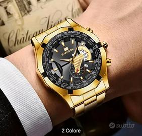 orologio acciaio elegante uomo