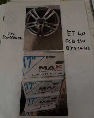 Cerchi in lega MAK 17”