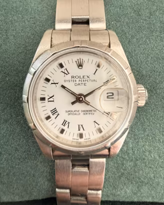 Rolex Oyster Perpetual lady date, 26mm ref 69160
