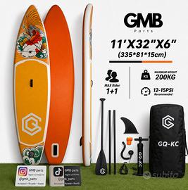 Sup gonfiabile 335cm completo di pagaia zaino