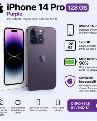 Iphone 14 Pro 128gb purple