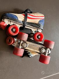 Pattini a rotelle Roller Skates vintage taglia 37