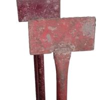 3 paline in ferro per collimare usate